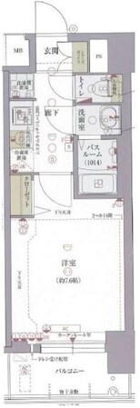 阿波座駅 徒歩5分 2階の物件間取画像